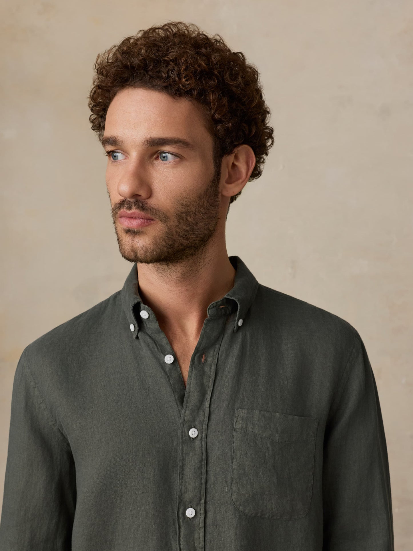 Sunwashed Linen Shirt - Light Pine