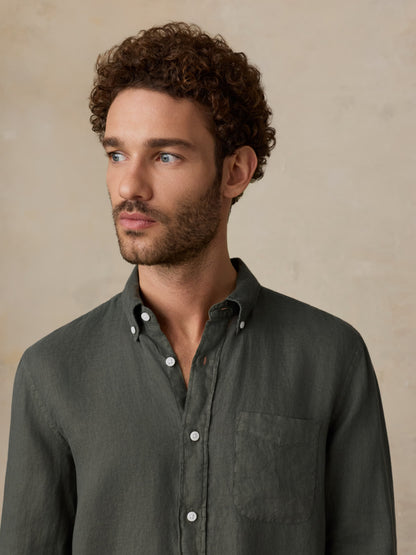 Sunwashed Linen Shirt - Light Pine