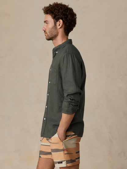 Sunwashed Linen Shirt - Light Pine
