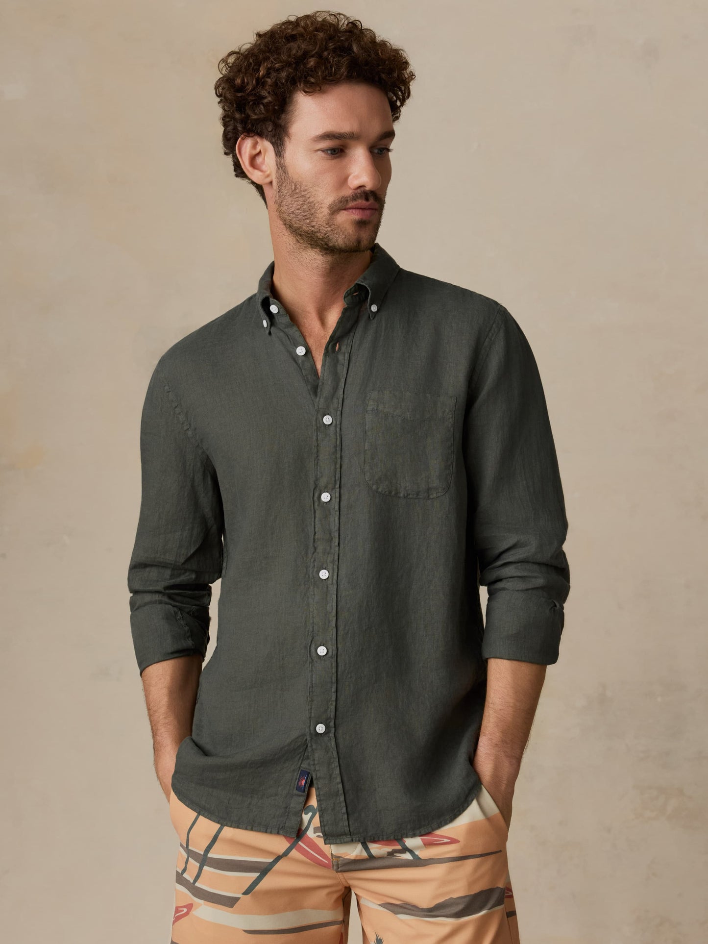 Sunwashed Linen Shirt - Light Pine