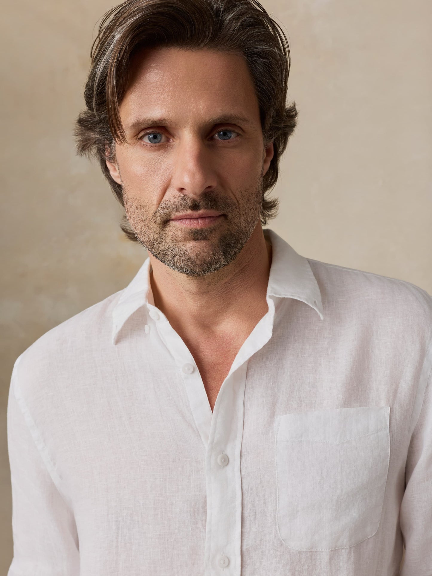 Sunwashed Linen Shirt - Pure White