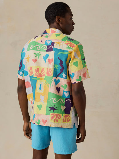 Faherty x Quiksilver Short-Sleeve Camp Shirt - Sunshine Coast Tile