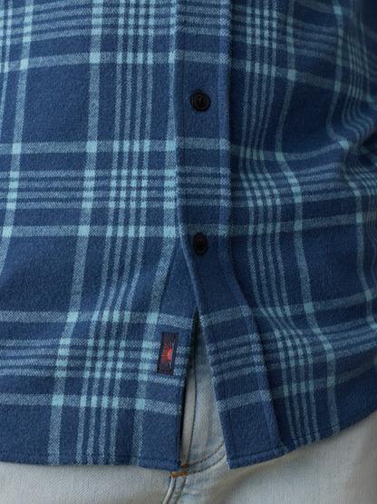 Legend™ Sweater Shirt - Midnight Teal Plaid