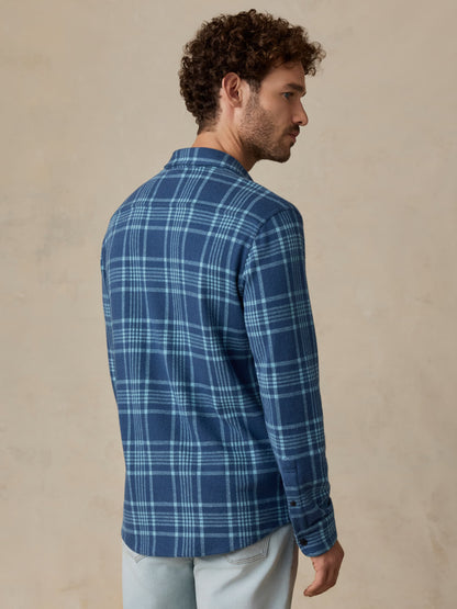 Legend™ Sweater Shirt - Midnight Teal Plaid