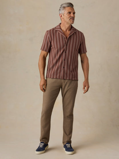 Short-Sleeve Oasis Camp Shirt - Autumn Sky Stripe