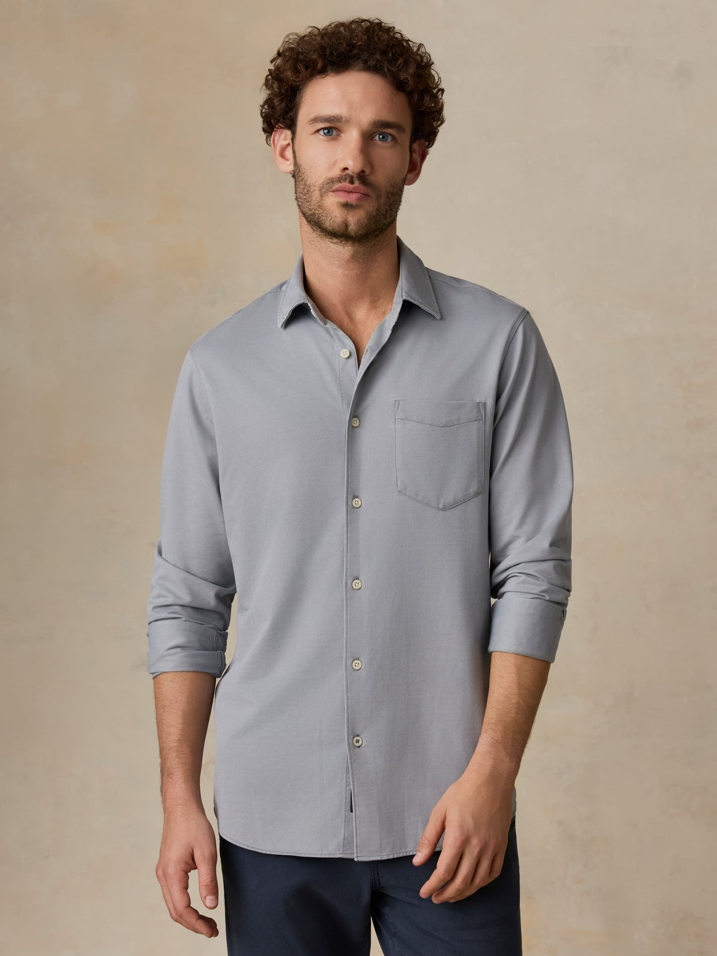 Costa Piqué Shirt - Wind Grey