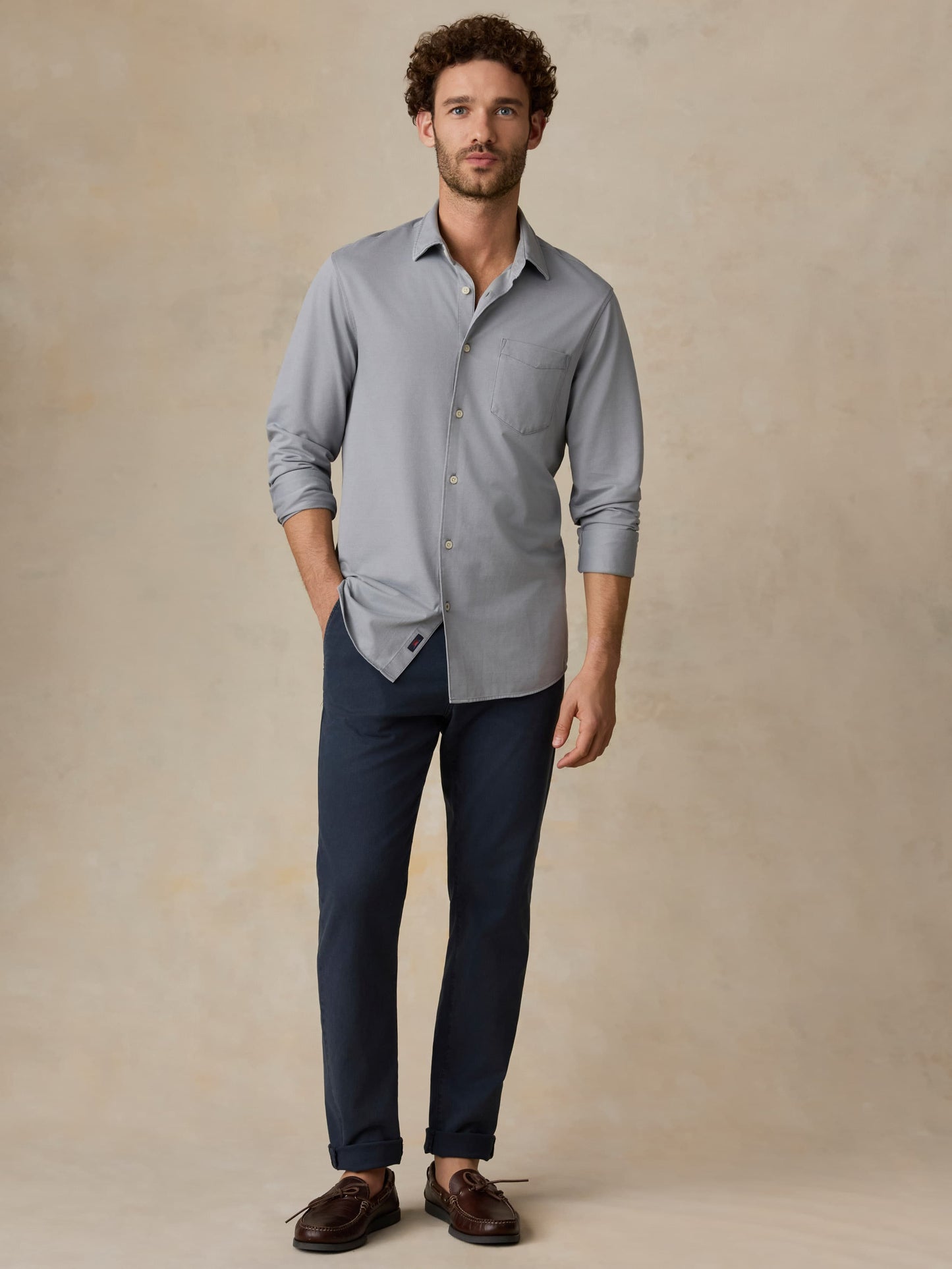 Costa Piqué Shirt - Wind Grey