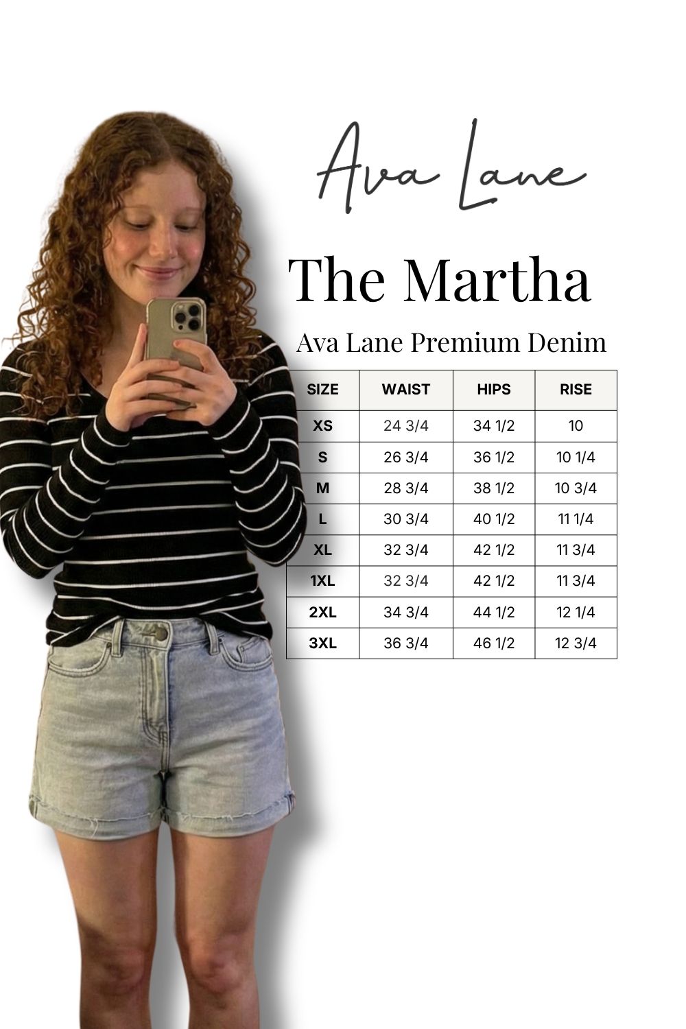 The Martha High-Rise Tummy Control Denim Shorts - Two Inseams