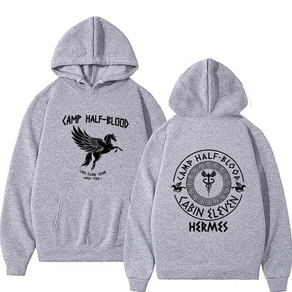 Camp Half Blood Graphic Hoodies Men Women Vintage Causal