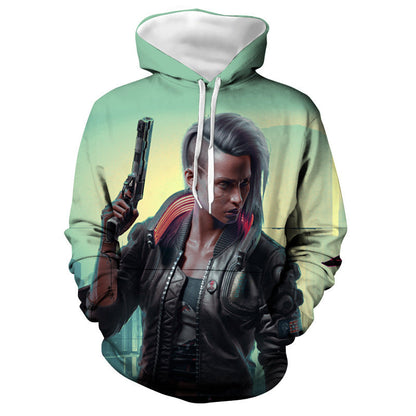 Cyberpunk 2077 Hoodie Cosplay Anime 3D Hoodie Hoodie