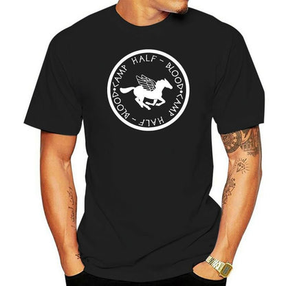 Camp Half Blood Logo ManT-Shirt T Shirts Short Sleeve Leisur