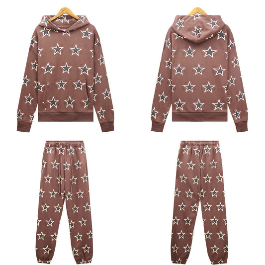 Denim Tears Outfit:Hoodie/Sweatpants (Separate Purchase Options) D.T Kapok Hooded Sweater Trousers Sports Suit