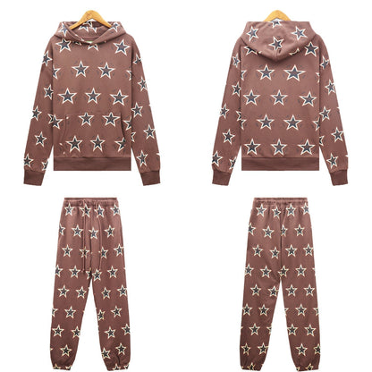 Denim Tears Outfit:Hoodie/Sweatpants (Separate Purchase Options) D.T Kapok Hooded Sweater Trousers Sports Suit