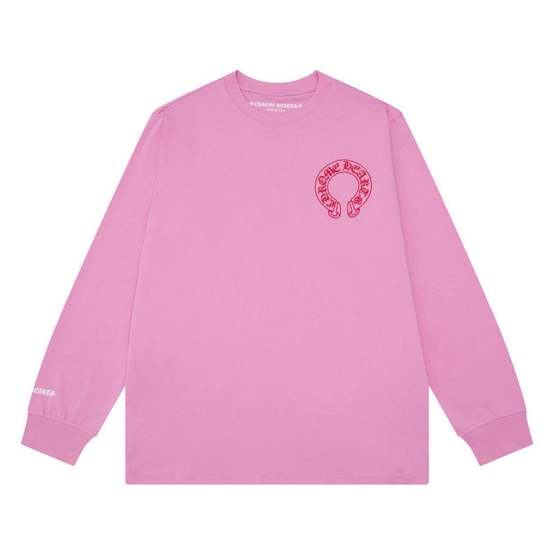 Chh Chrome Heart Long Sleeve Shirt Unisex Fashion Loose Long Sleeve Shirt