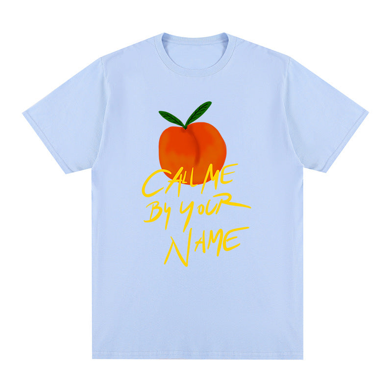 Call Me by Your Name CMBYN Peach T-shirt  Italy Timothee
