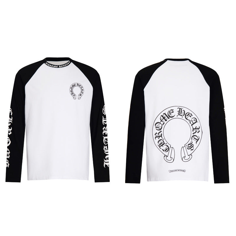 Chh Chrome Heart Long Sleeve Shirt Unisex Fashion Loose Long Sleeve Shirt