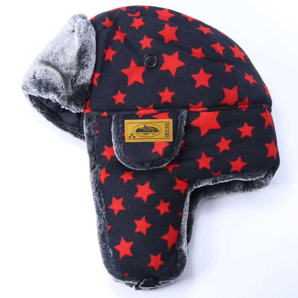 Corteiz Hat Lei Feng Hat Men's Winter Camouflage Outdoor Thickened Thermal Hat