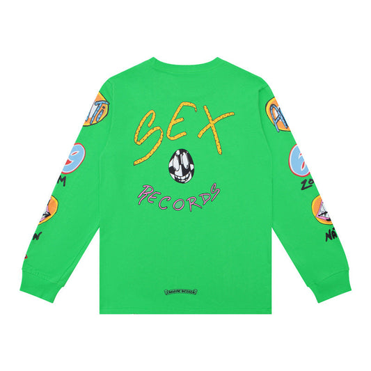 Chh Chrome Heart Long Sleeve Shirt Unisex Fashion Loose Long Sleeve Shirt