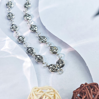 Chrome Hearts Necklace Cross Ball Men's and Women's Rough