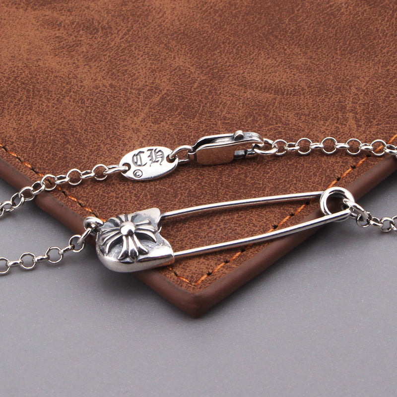 Chrome Hearts Necklace Vintage Cross Pin Necklace Men's and Women's
