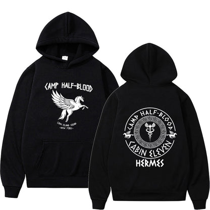 Camp Half Blood Graphic Hoodies Men Women Vintage Causal
