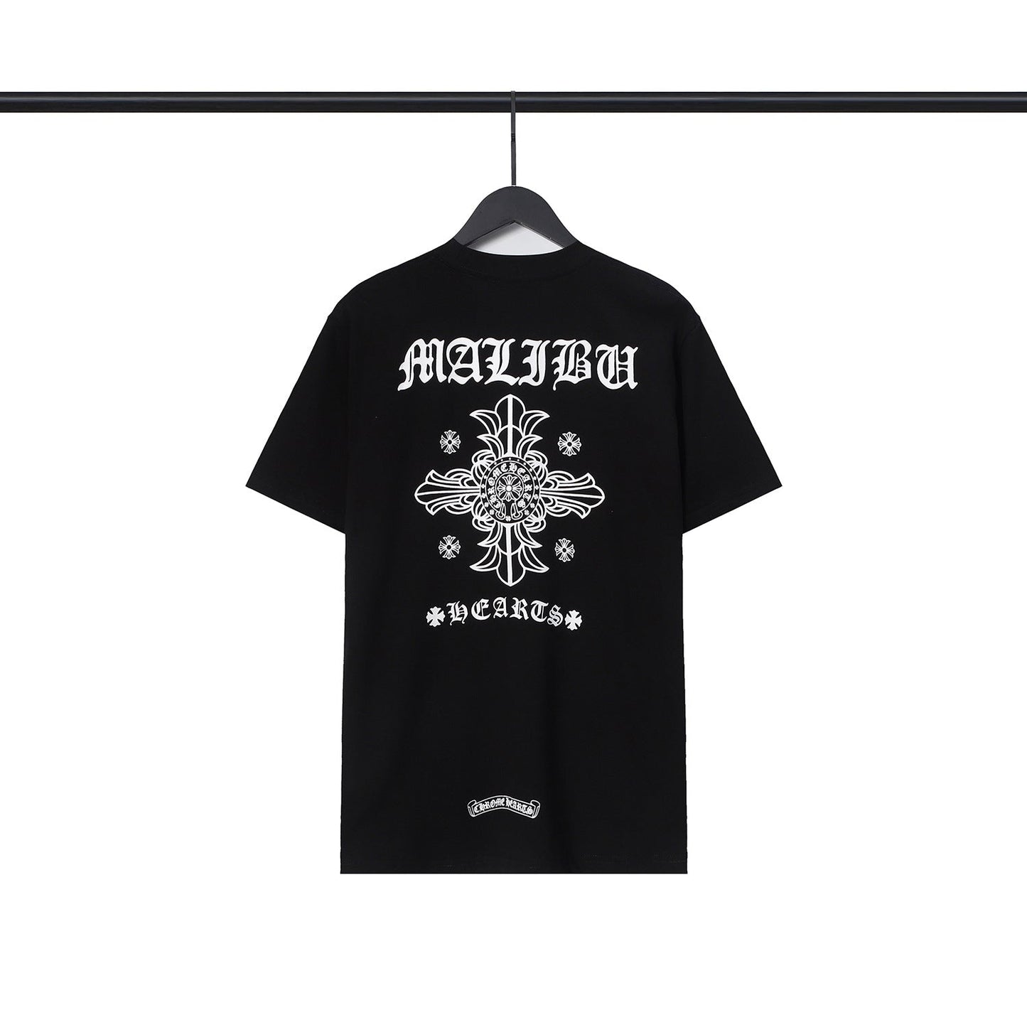 CHH Chrome Heart T Shirts Sanskrit Cross Horseshoe Letter Flower Short Sleeve T-Shirt