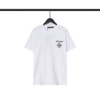CHH Chrome Heart T Shirts Sanskrit Cross Horseshoe Letter Flower Short Sleeve T-Shirt