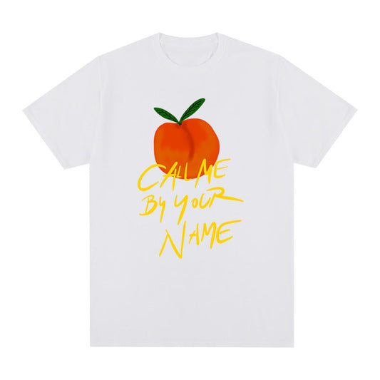 Call Me by Your Name CMBYN Peach T-shirt  Italy Timothee