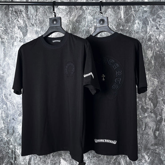 CHH Chrome Heart T Shirts Croix Heavy Industry Embroidery Short Sleeve T-Shirt