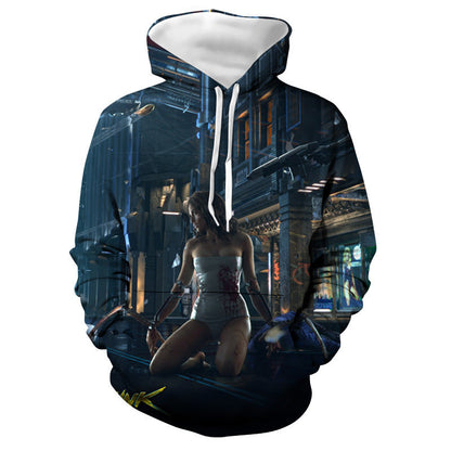 Cyberpunk 2077 Hoodie Samurai Themed Hoodie Sweatshirt Surrounding the Game