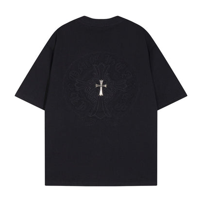 CHH Chrome Heart T Shirts Crowe T-Shirt Summer Short Sleeve Street Hip Hop