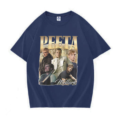 Classic Peeta Mellark Josh Hutcherson Graphic T-Shirt Men's