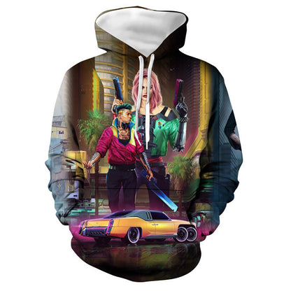 Cyberpunk 2077 Hoodie Samurai Themed Hoodie Sweatshirt Surrounding the Game