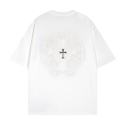 CHH Chrome Heart T Shirts Crowe T-Shirt Summer Short Sleeve Street Hip Hop