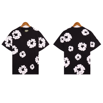Denim Tears T Shirts Kapok Puff Print Short Sleeve T-shirt
