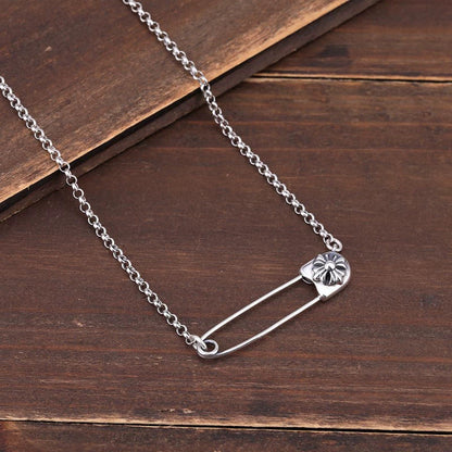 Chrome Hearts Necklace Cross Pin Vintage Minimalist Collarbone Chain