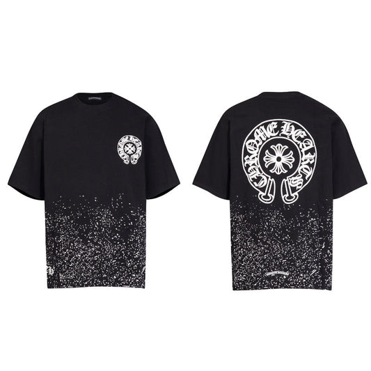 CHH Chrome Heart T Shirts T-shirt sprayed loose cotton short sleeves