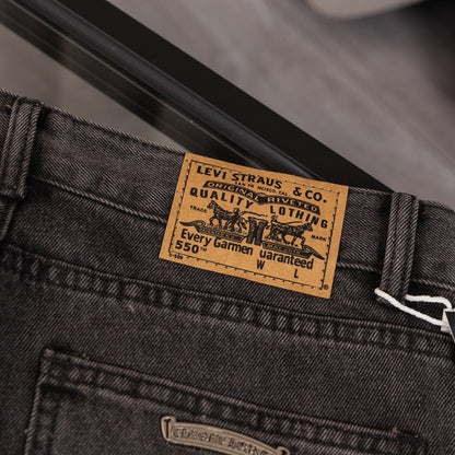CHH Chrome Hearts Jeans Unisex Casual Loose Jeans