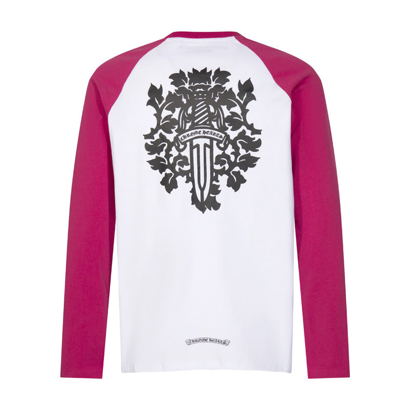 Chh Chrome Heart Long Sleeve Shirt Unisex Fashion Loose Long Sleeve Shirt
