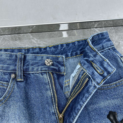 CHH Chrome Hearts Jeans Unisex Casual Loose Jeans