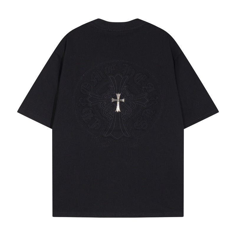 CHH Chrome Heart T Shirts Crowe T-Shirt Summer Short Sleeve Street Hip Hop