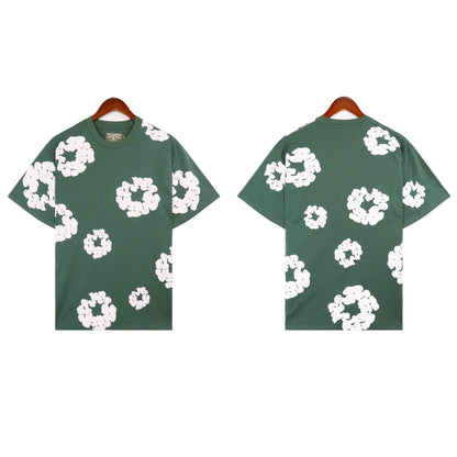 Denim Tears T Shirts Kapok Puff Print Short Sleeve T-shirt
