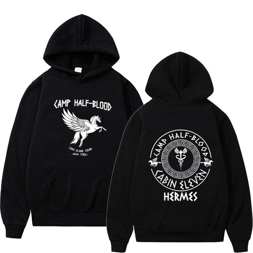 Camp Half Blood Graphic Hoodies Men Women Vintage Causal