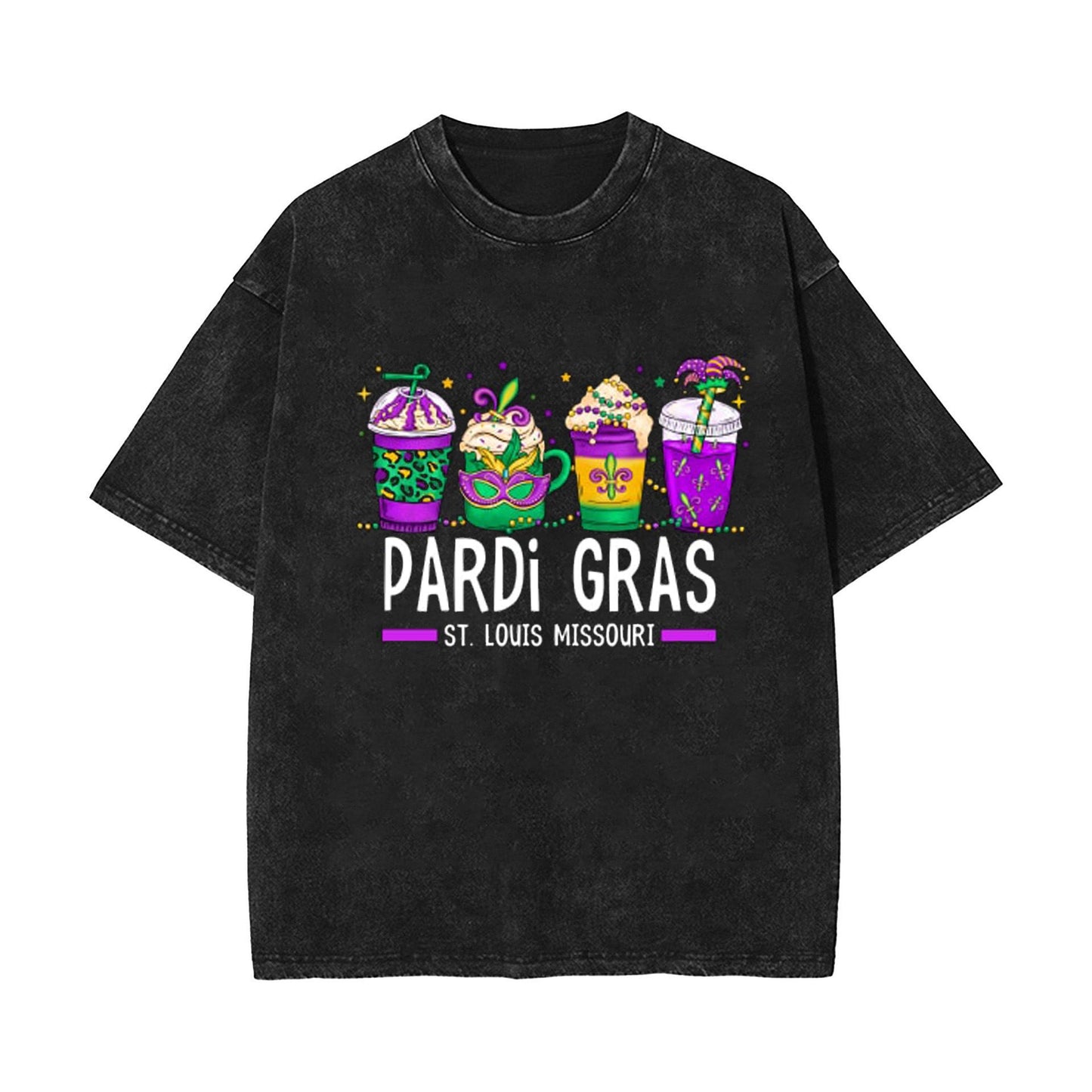 Carnival, washed old retro short-sleeved T-shirt top