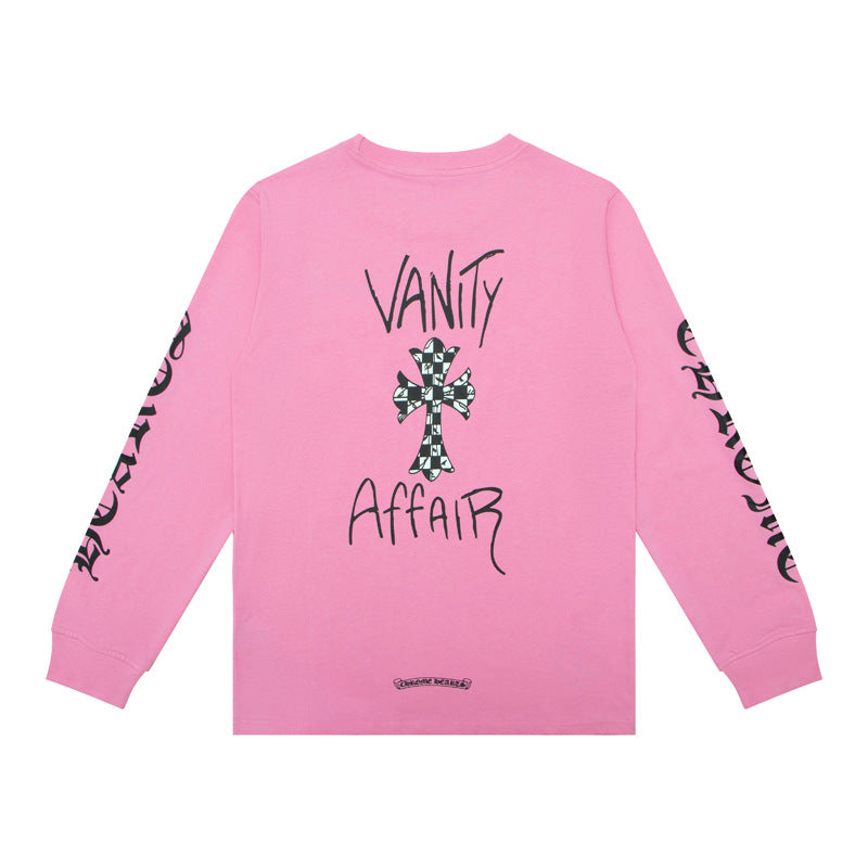 Chh Chrome Heart Long Sleeve Shirt Unisex Fashion Loose Long Sleeve Shirt