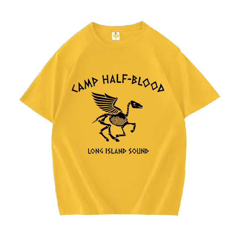 Camp Half Blood Long Island Sound Skull Percy Jackson T Shirt