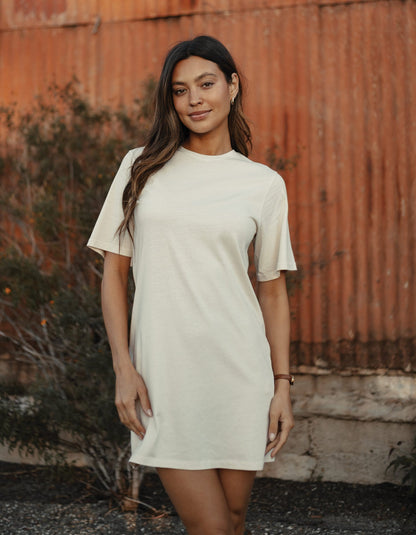 Normal Jersey T-Shirt Dress in Canvas