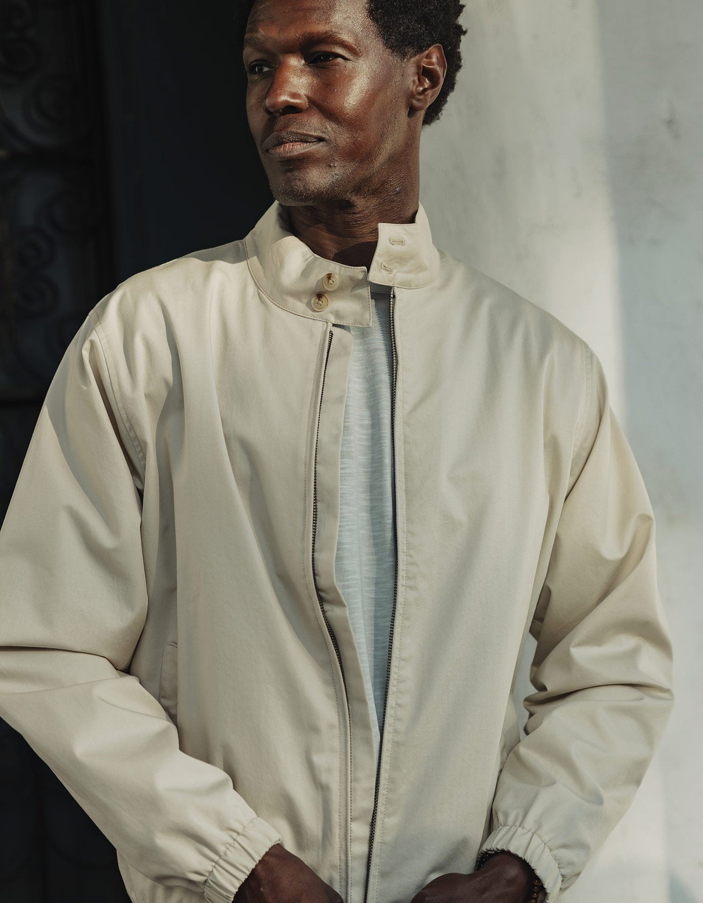 The Harrington Jacket in Light Khaki