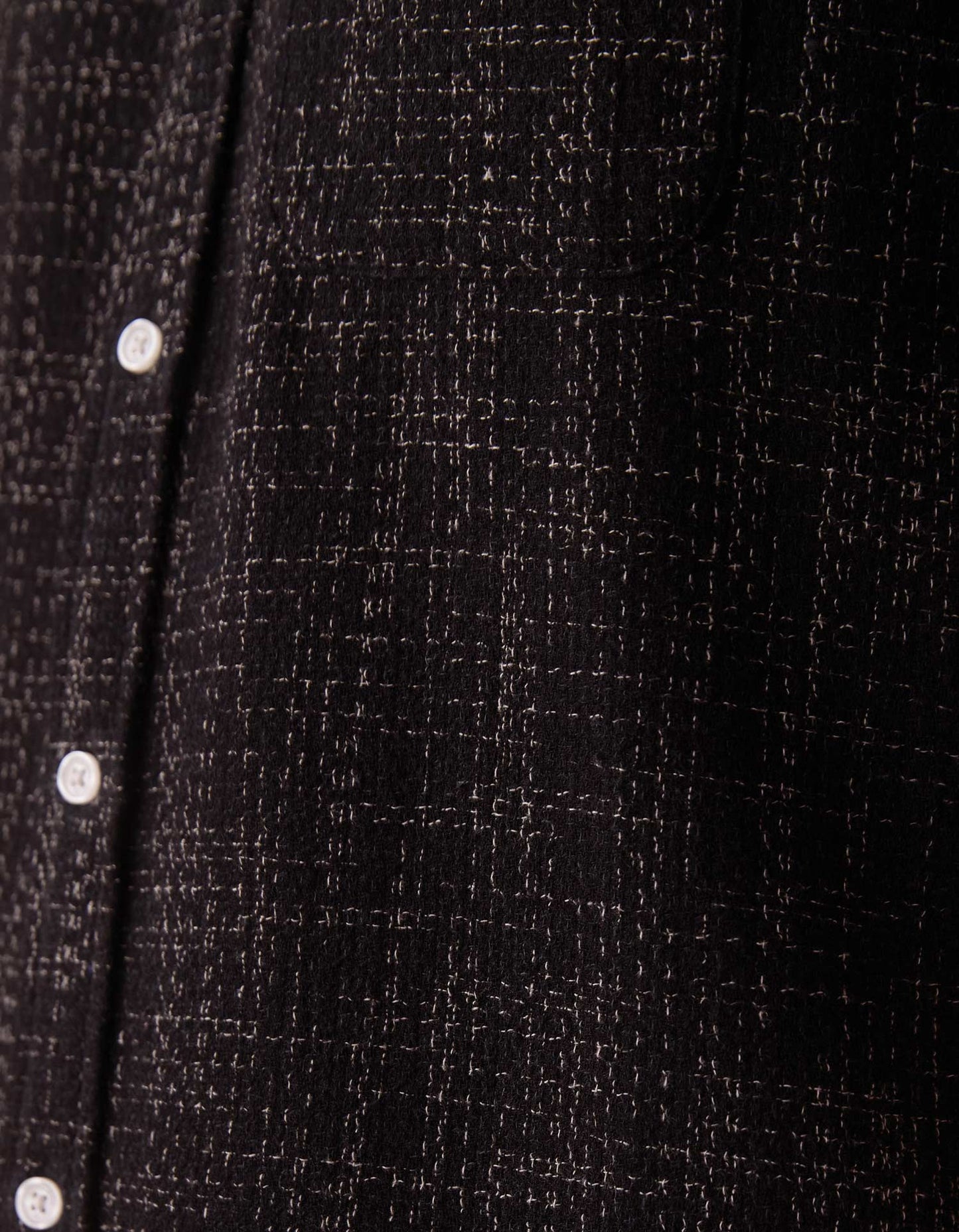 Freshwater Short Sleeve Button Up Shirt in Ocean Black