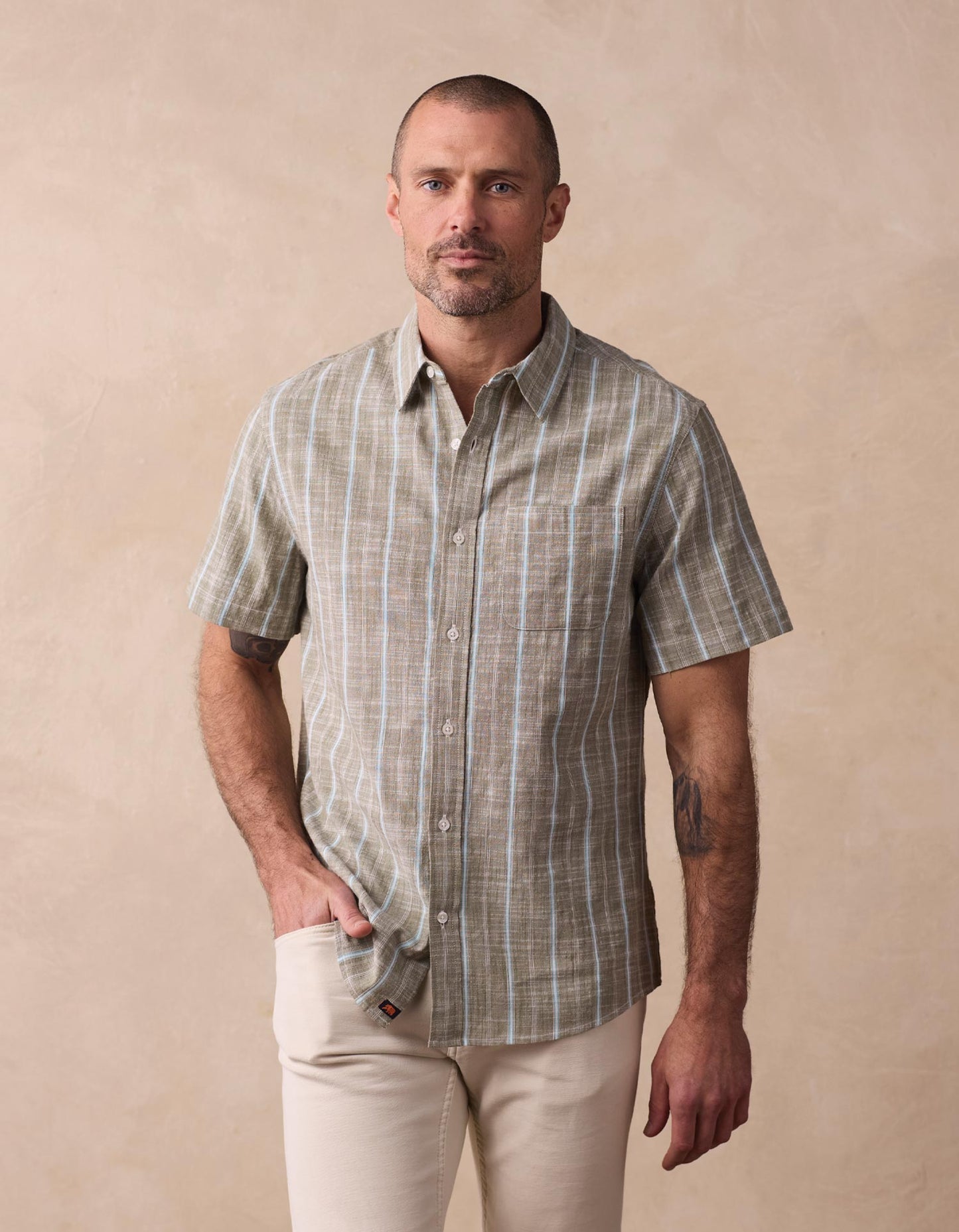 Freshwater Short Sleeve Button Up Shirt